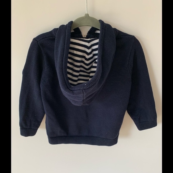 Jacadi Paris Zip-up Cadigan Sweatshirt Hoodie l Boys Girls Unisex l Size 18 mnth - Picture 2 of 4